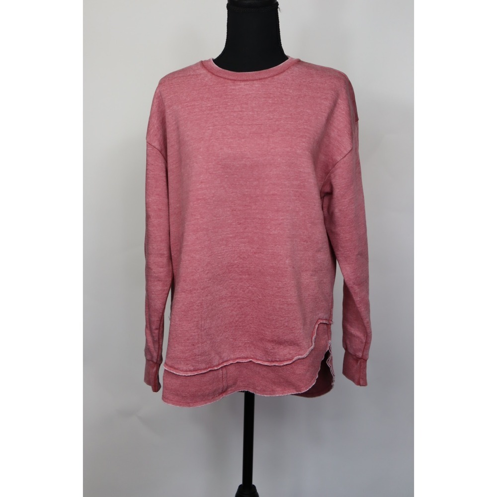 Royce Women's Raspberry Fleece Lined Pullover Poncho Size S